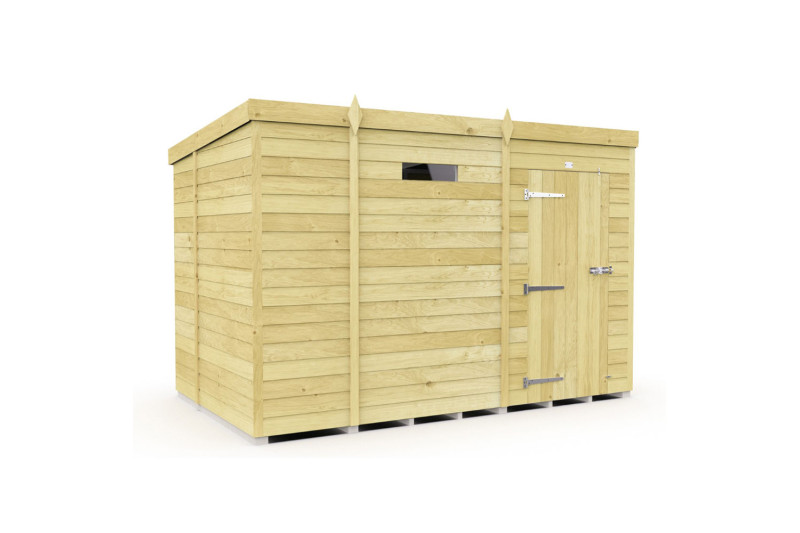 9ft x 6ft Pent Security Shed