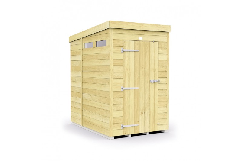 4ft x 7ft Pent Security Shed