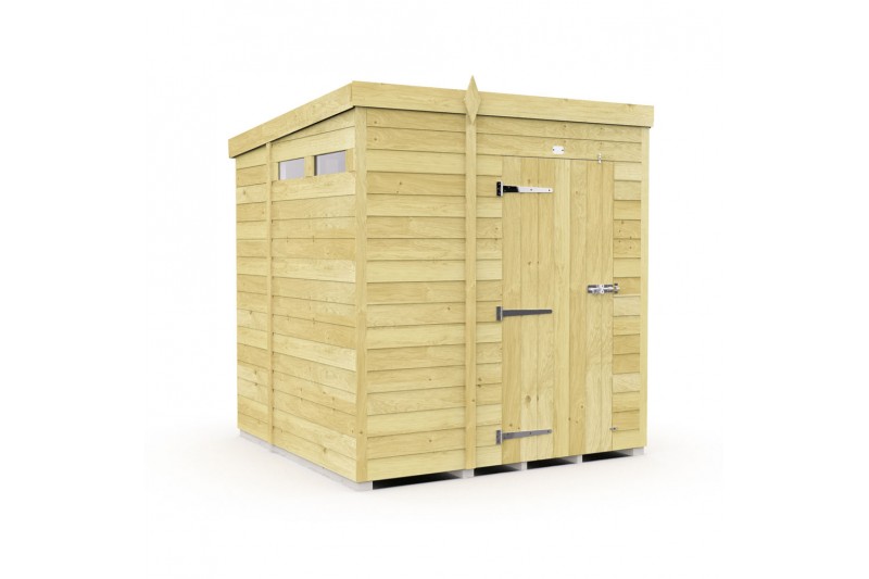 5ft x 7ft Pent Security Shed