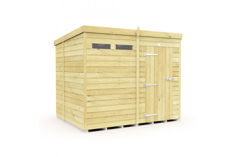 8ft x 7ft Pent Security Shed