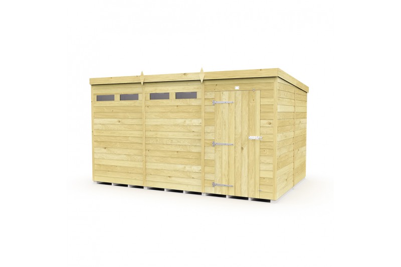 12ft x 8ft Pent Security Shed