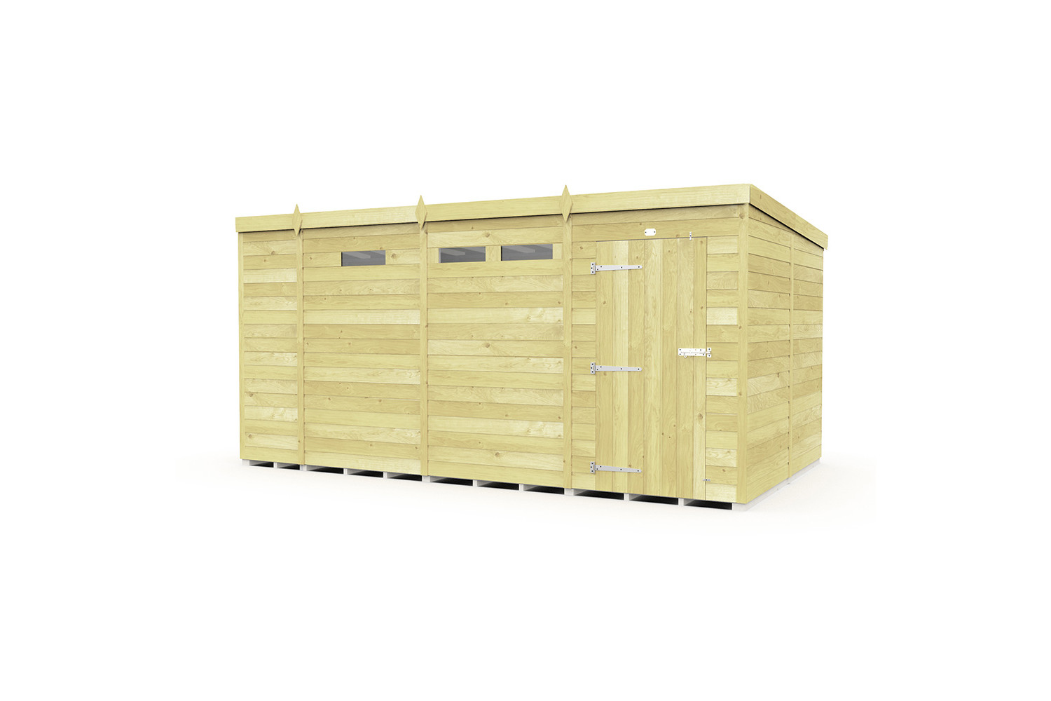 13ft x 8ft Pent Security Shed