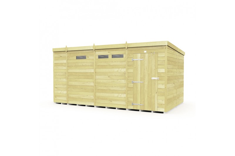 13ft x 8ft Pent Security Shed