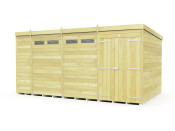 15ft x 8ft Pent Security Shed