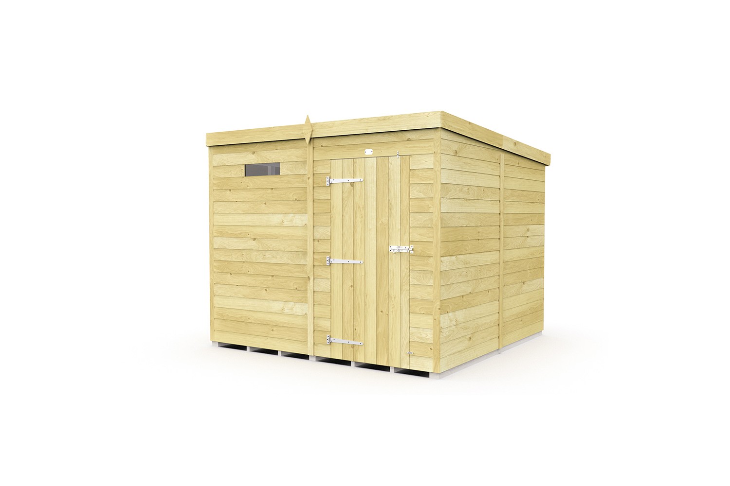 7ft x 8ft Pent Security Shed