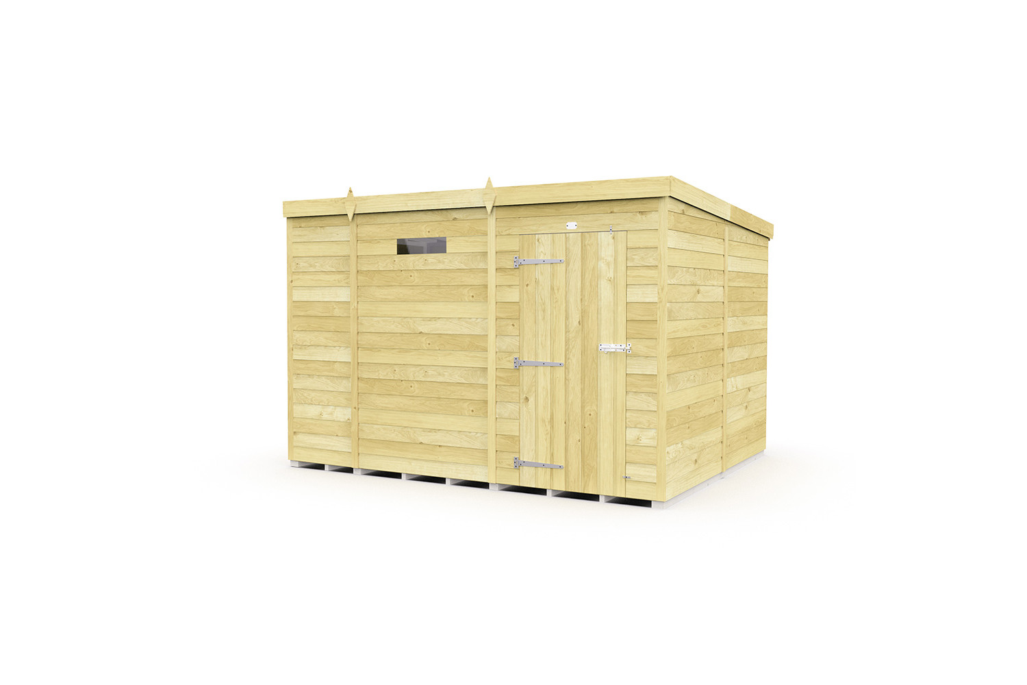 9ft x 8ft Pent Security Shed