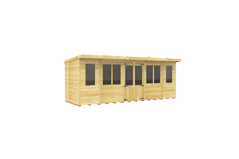 18ft x 7ft Pent Summer House