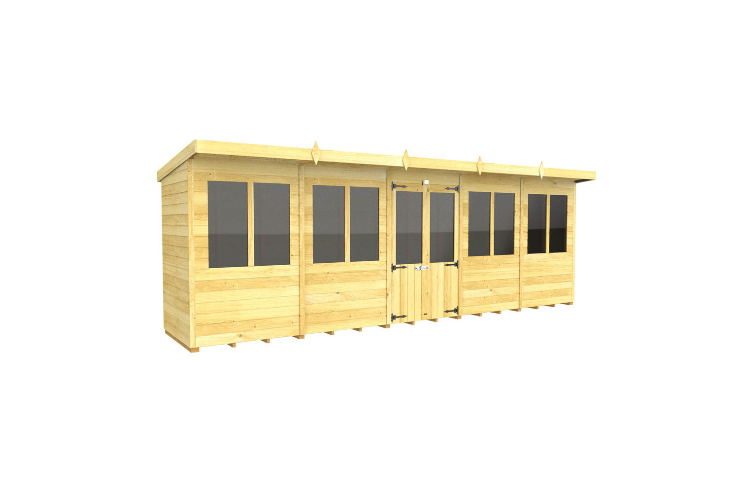 20ft x 4ft Pent Summer House