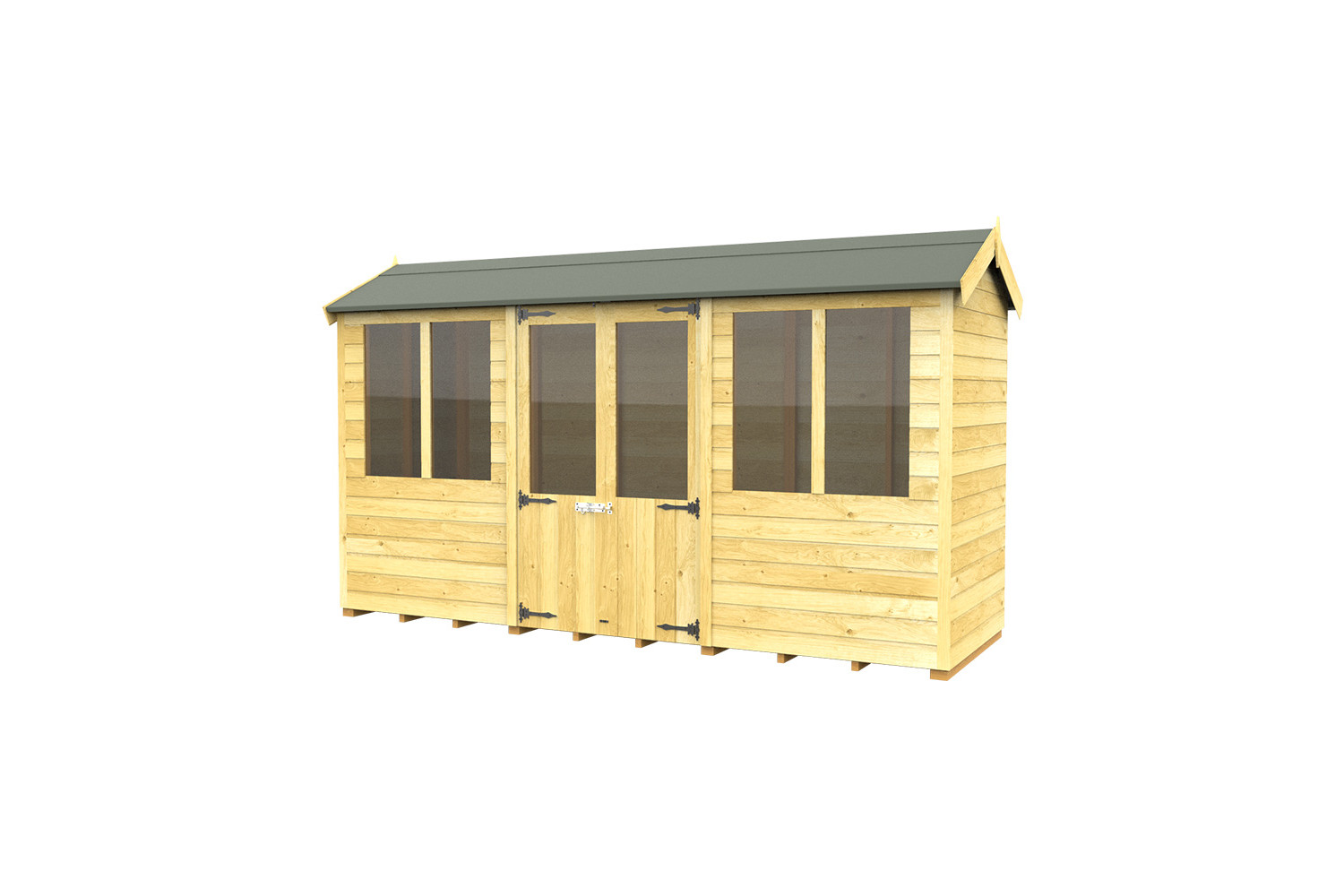 4ft x 12ft Apex Summer House