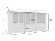 4ft x 12ft Apex Summer House