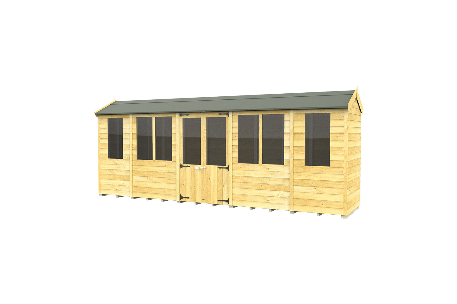 4ft x 18ft Apex Summer House