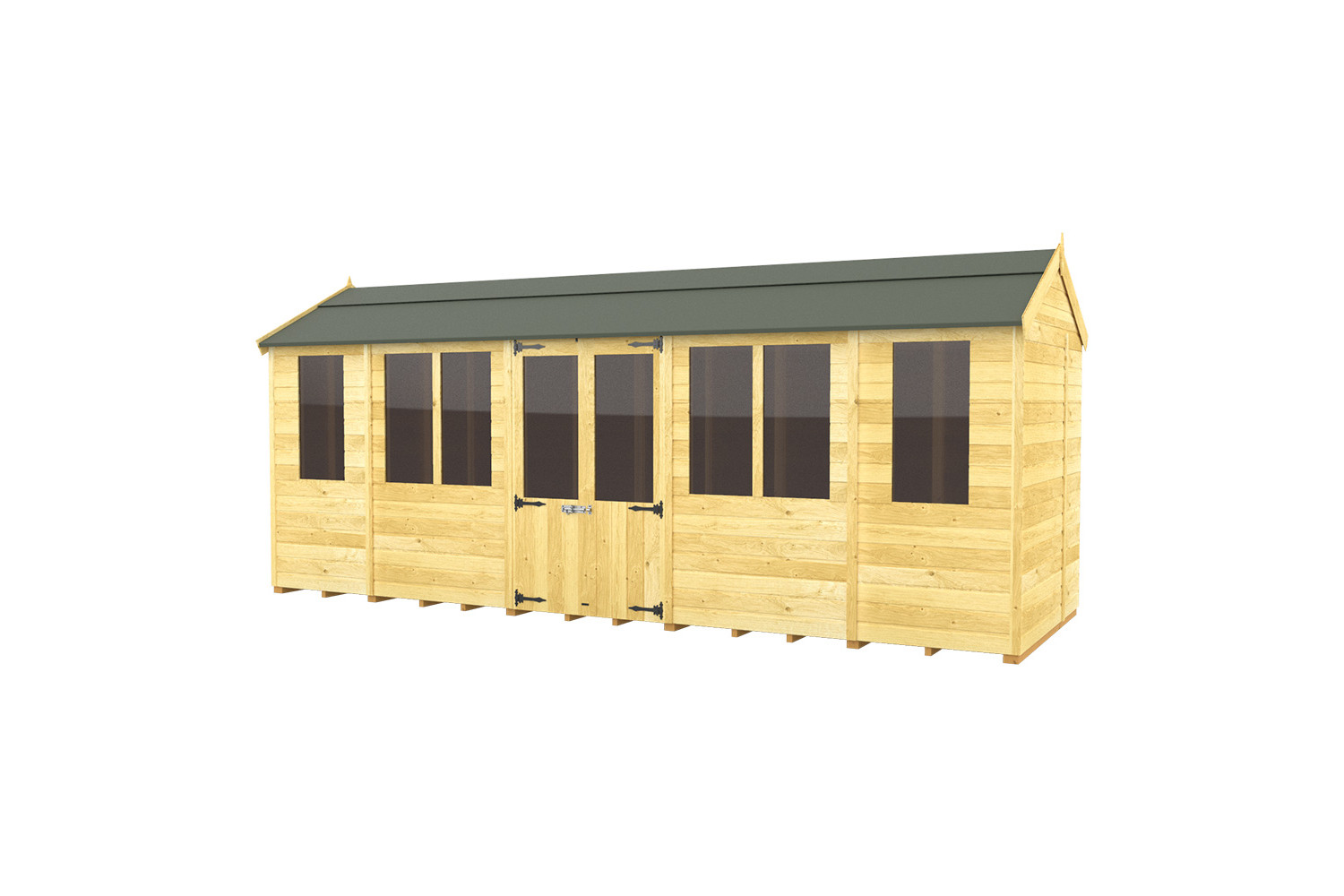 8ft x 18ft Apex Summer House