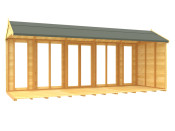 6ft x 18ft Apex Summer House (Full Height Window)