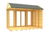 8ft x 10ft Apex Summer House (Full Height Window)