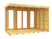 10ft x 8ft Pent Summer House (Full Height Window)