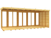 16ft x 8ft Pent Summer House (Full Height Window)