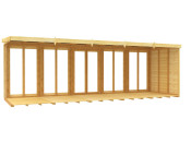 20ft x 7ft Pent Summer House (Full Height Window)