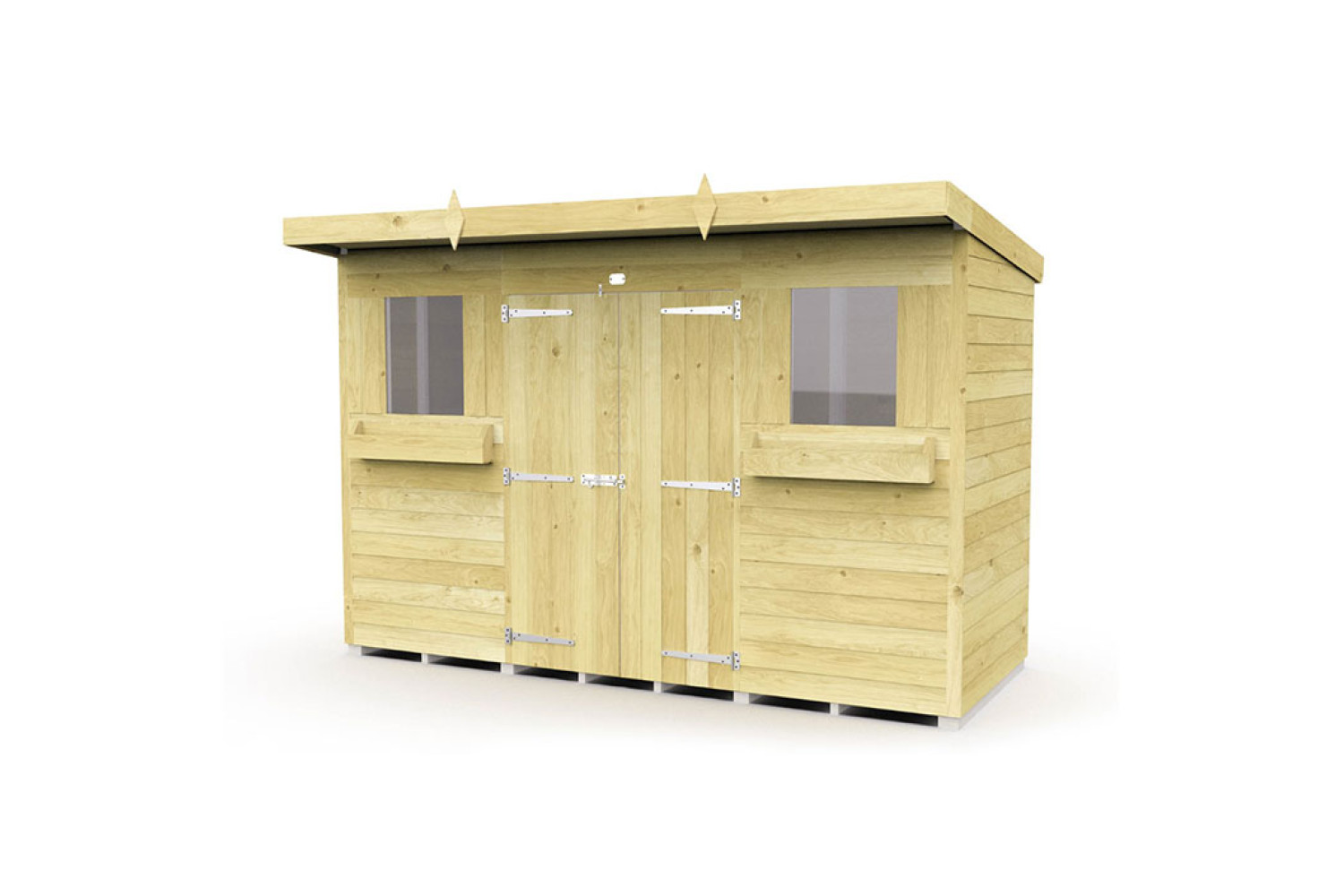 10ft x 4ft Pent Summer Shed