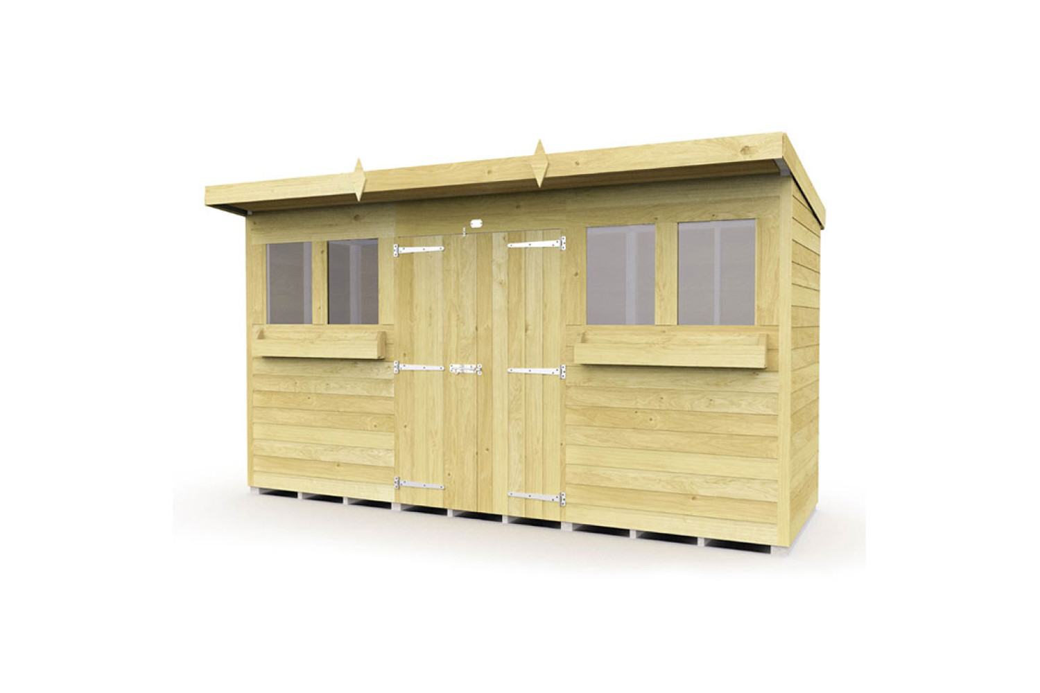 12ft x 4ft Pent Summer Shed