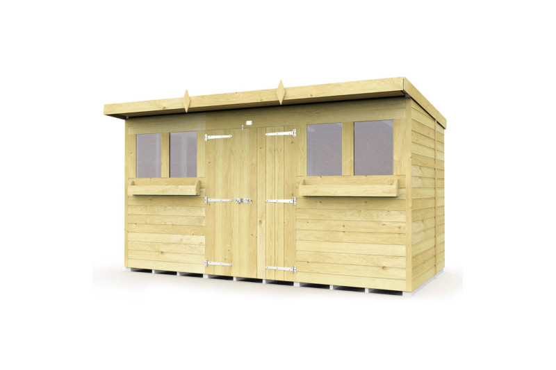 12ft x 7ft Pent Summer Shed