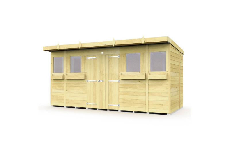 14ft x 7ft Pent Summer Shed