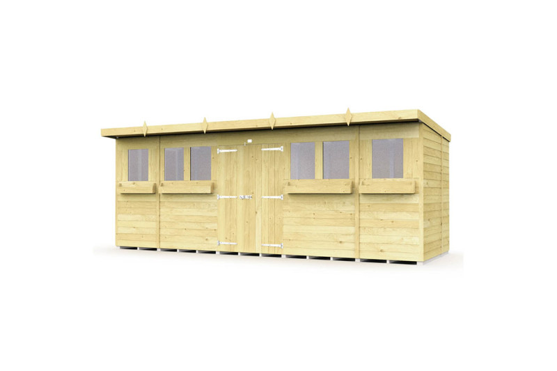 18ft x 6ft Pent Summer Shed 18ft x 6ft Pent Summer Shed