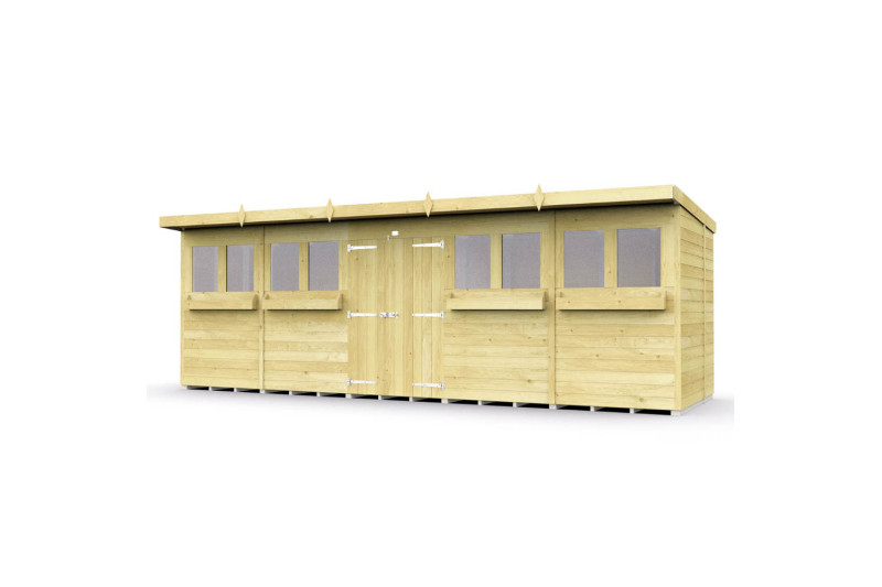 20ft x 8ft Pent Summer Shed