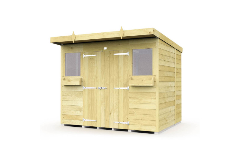 8ft x 8ft Pent Summer Shed