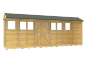 4ft x 18ft Apex Summer Shed