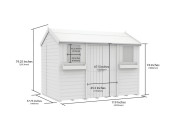 5ft x 10ft Apex Summer Shed