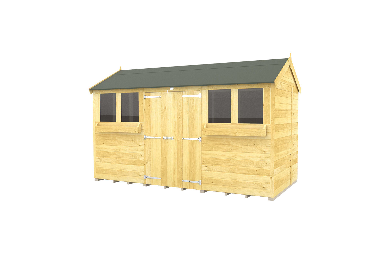 5ft x 12ft Apex Summer Shed