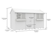 5ft x 12ft Apex Summer Shed
