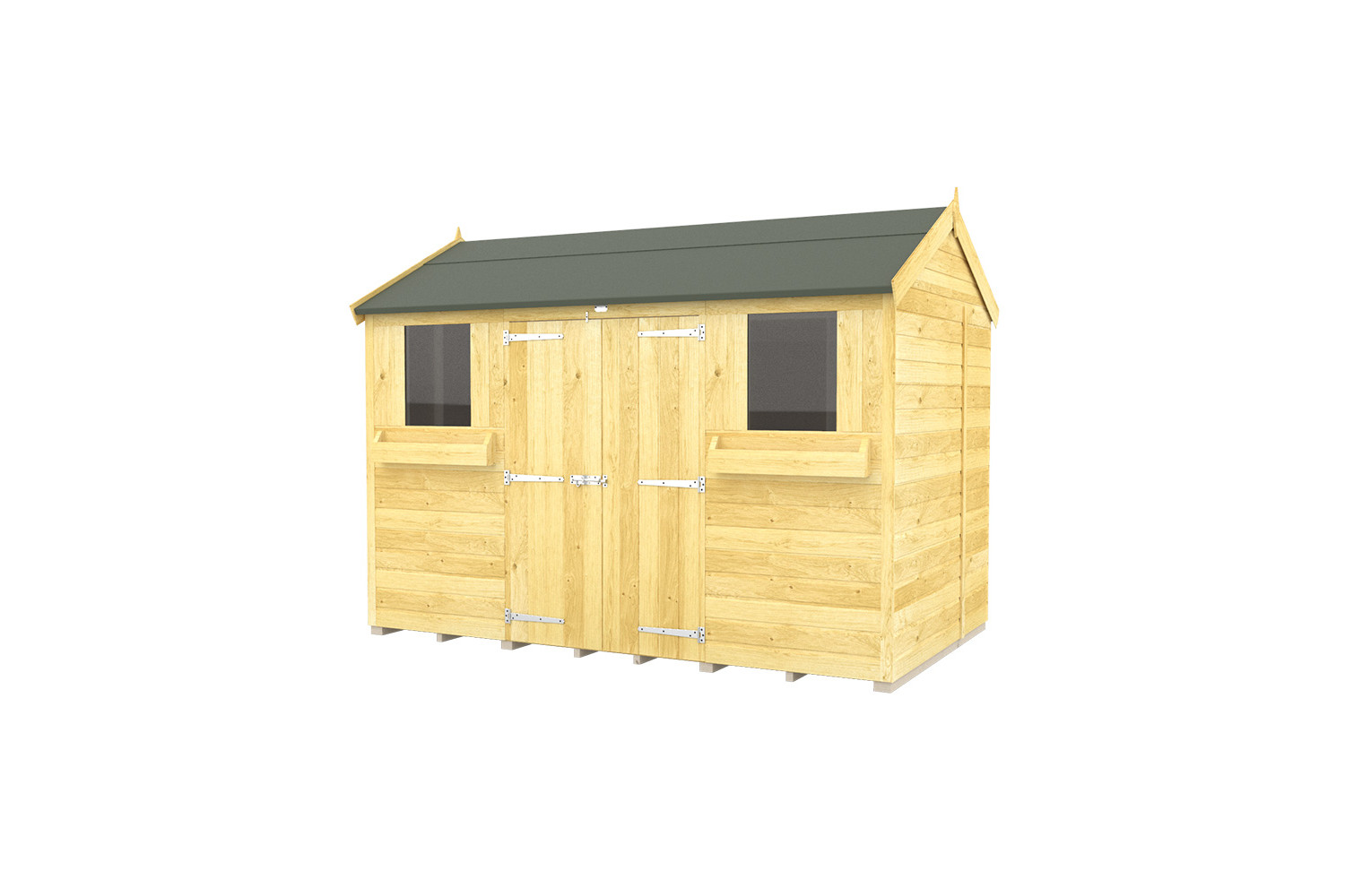7ft x 10ft Apex Summer Shed