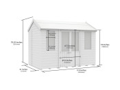8ft x 10ft Apex Summer Shed