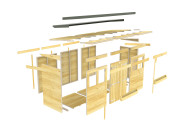 16ft x 5ft Pent Summer Shed