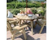 Charlotte Round Table & 4 Chair Set (G)