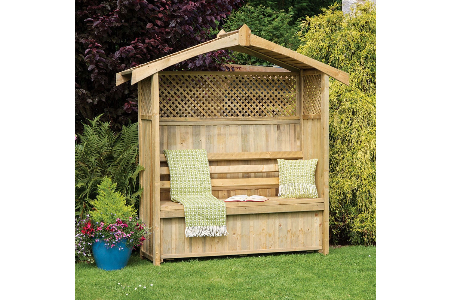 Hampshire Arbour with Storage Box