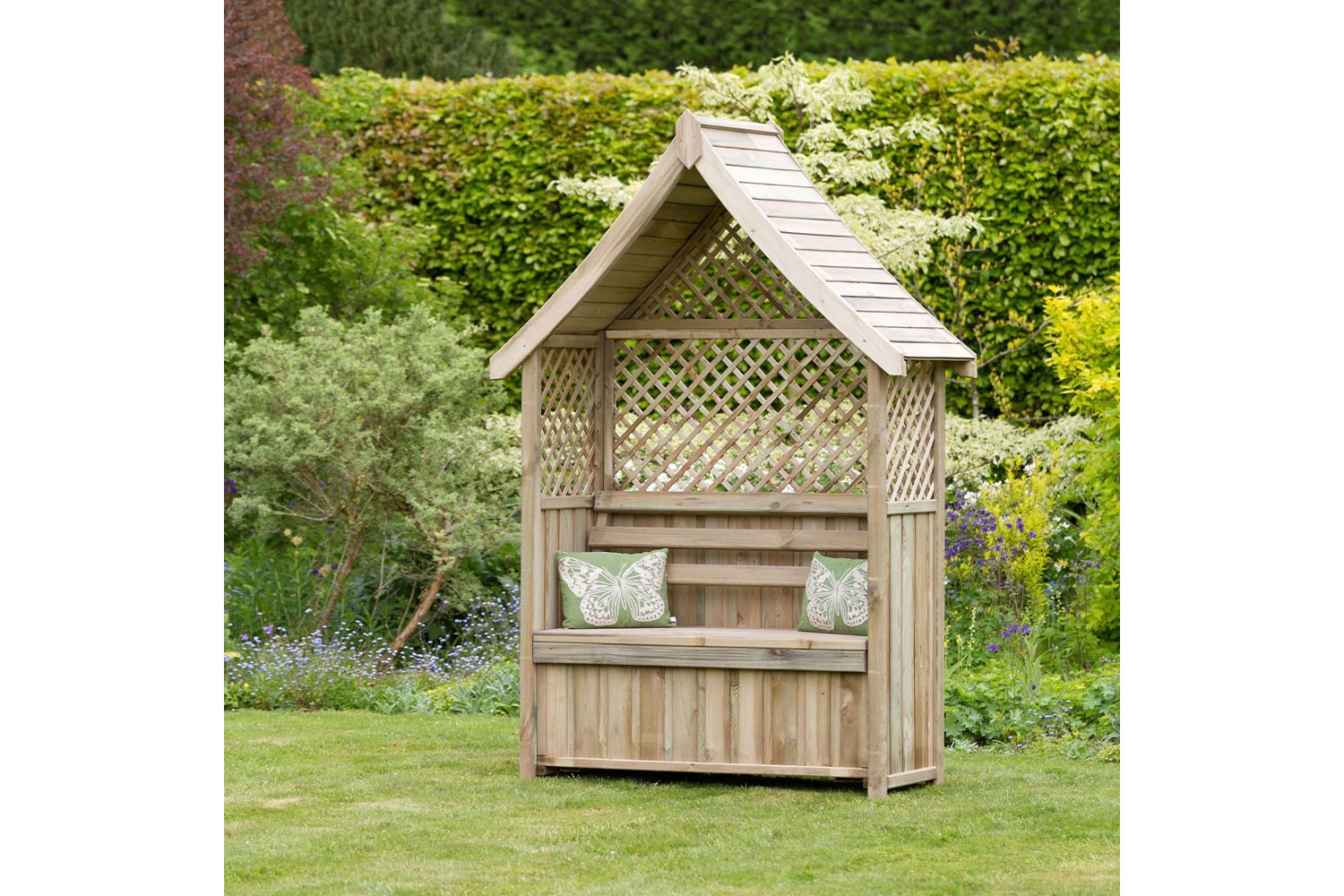 Norfolk Arbour with storage box